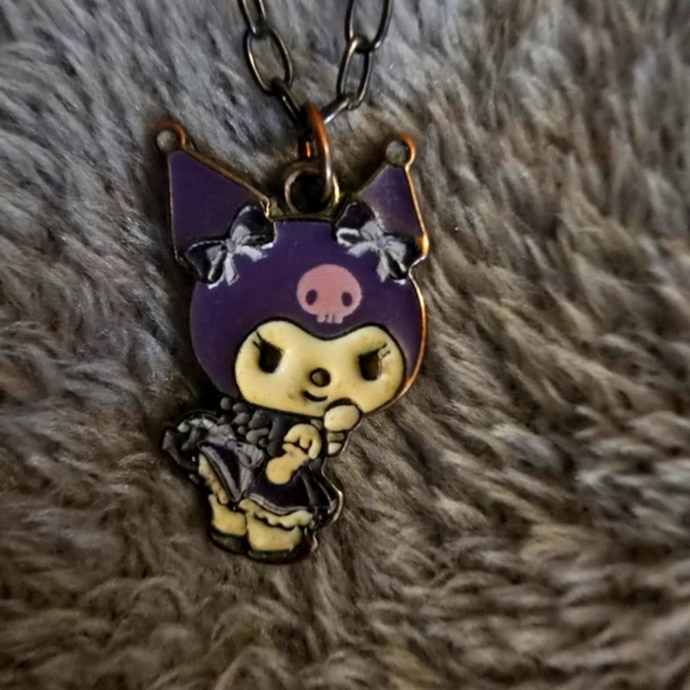 Cute Kuromi Pendant Necklace!